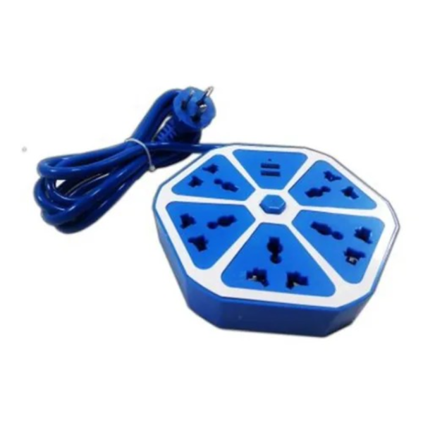 Zapatilla Hexagonal Enchufes 4 Toma Corriente 2 o 4 Puertos Usb Hub 220v - Imagen 6