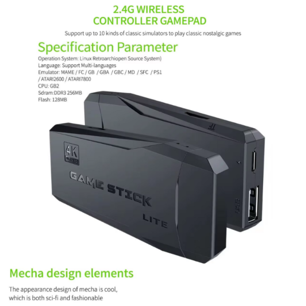 Consola Game Stick Lite 4K 41.000 Juegos - Imagen 2