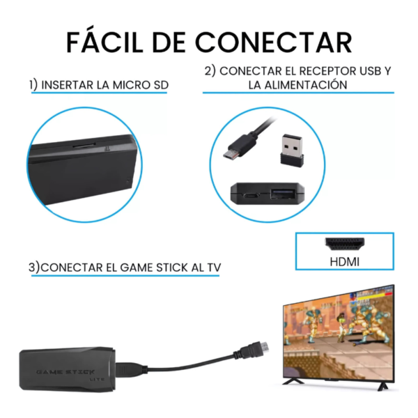 Consola Game Stick Lite 4K 41.000 Juegos - Imagen 4