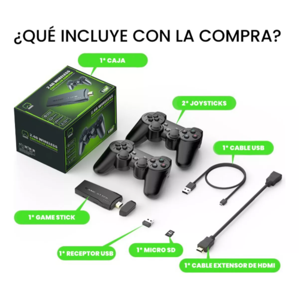 Consola Game Stick Lite 4K 41.000 Juegos - Imagen 7