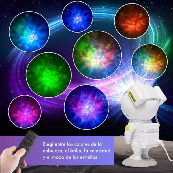 Lampara Astronauta Proyector de Galaxias - Imagen 3