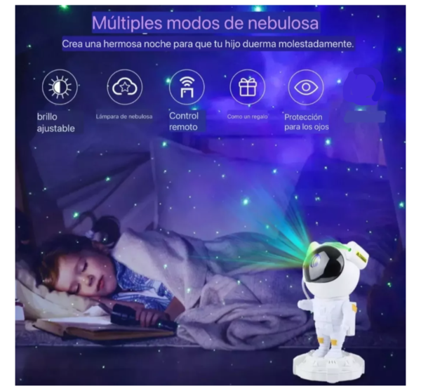 Lampara Astronauta Proyector de Galaxias - Imagen 9