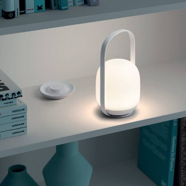 Lámpara Velador Led Recargable Táctil Mesa Control Rgb Usb C - Imagen 10